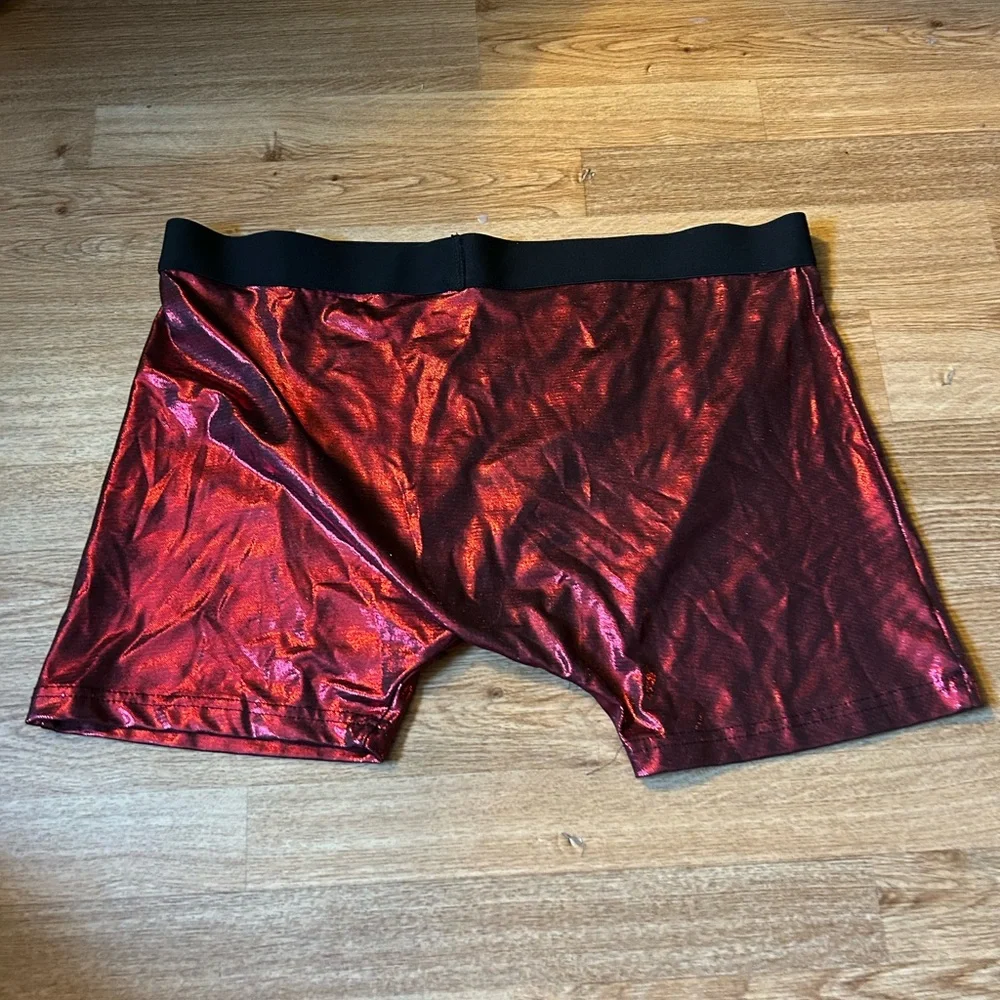 Intimo Shiny Red Boxer Briefs - Picture 3 of 3